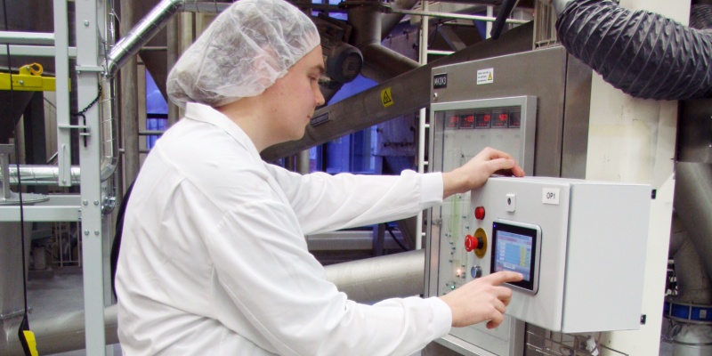 Dosing Controller is connected to Factory automation system for quality control